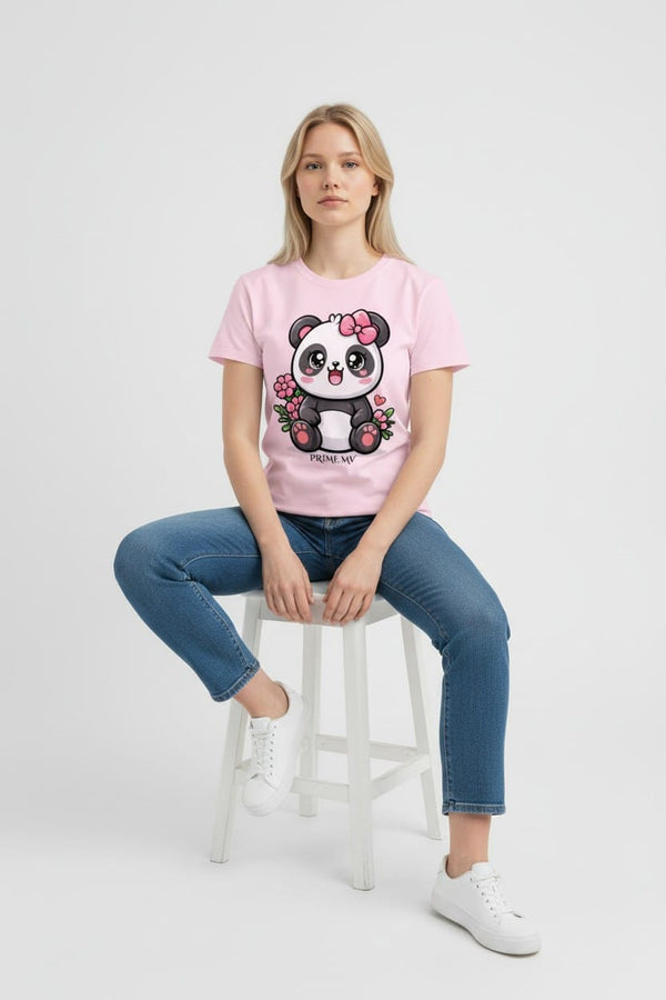 Cute Bloom Panda Tee